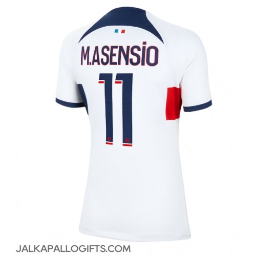 Paris Saint-Germain Marco Asensio #11 Vieraspaita Naiset 2023-24 Lyhythihainen